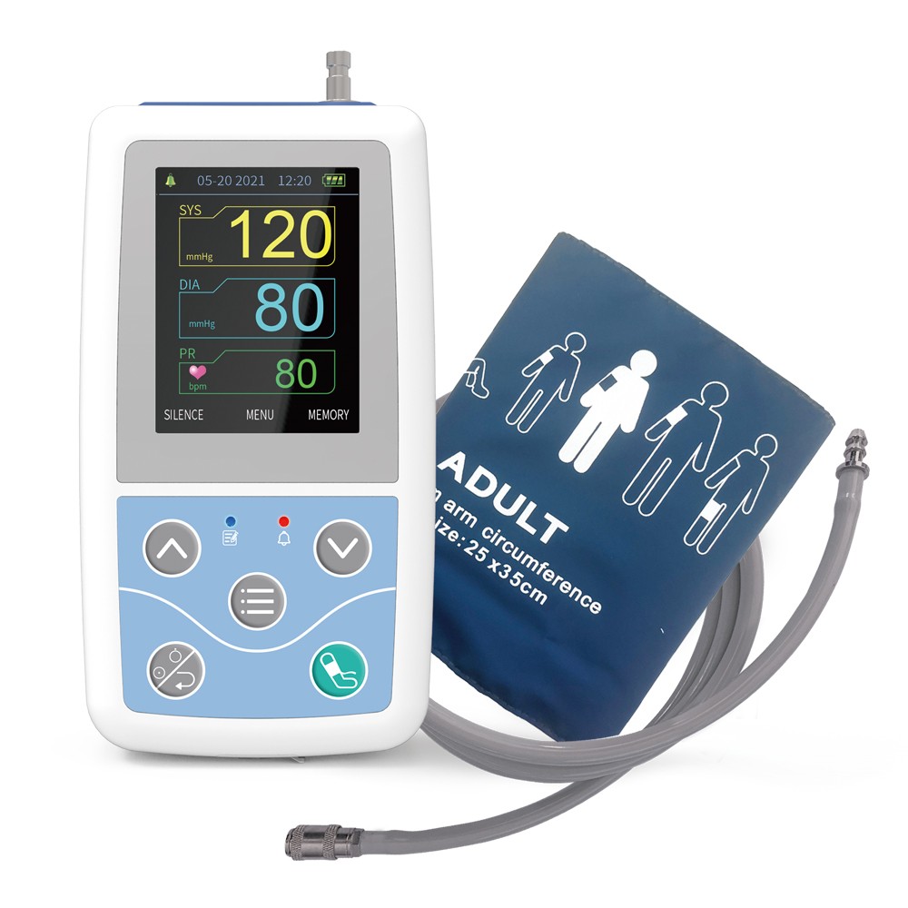 1PCS ABPM50 24 Hours Ambulatory Blood Pressure Patient Monitor NIBP Pr USB FDA Q