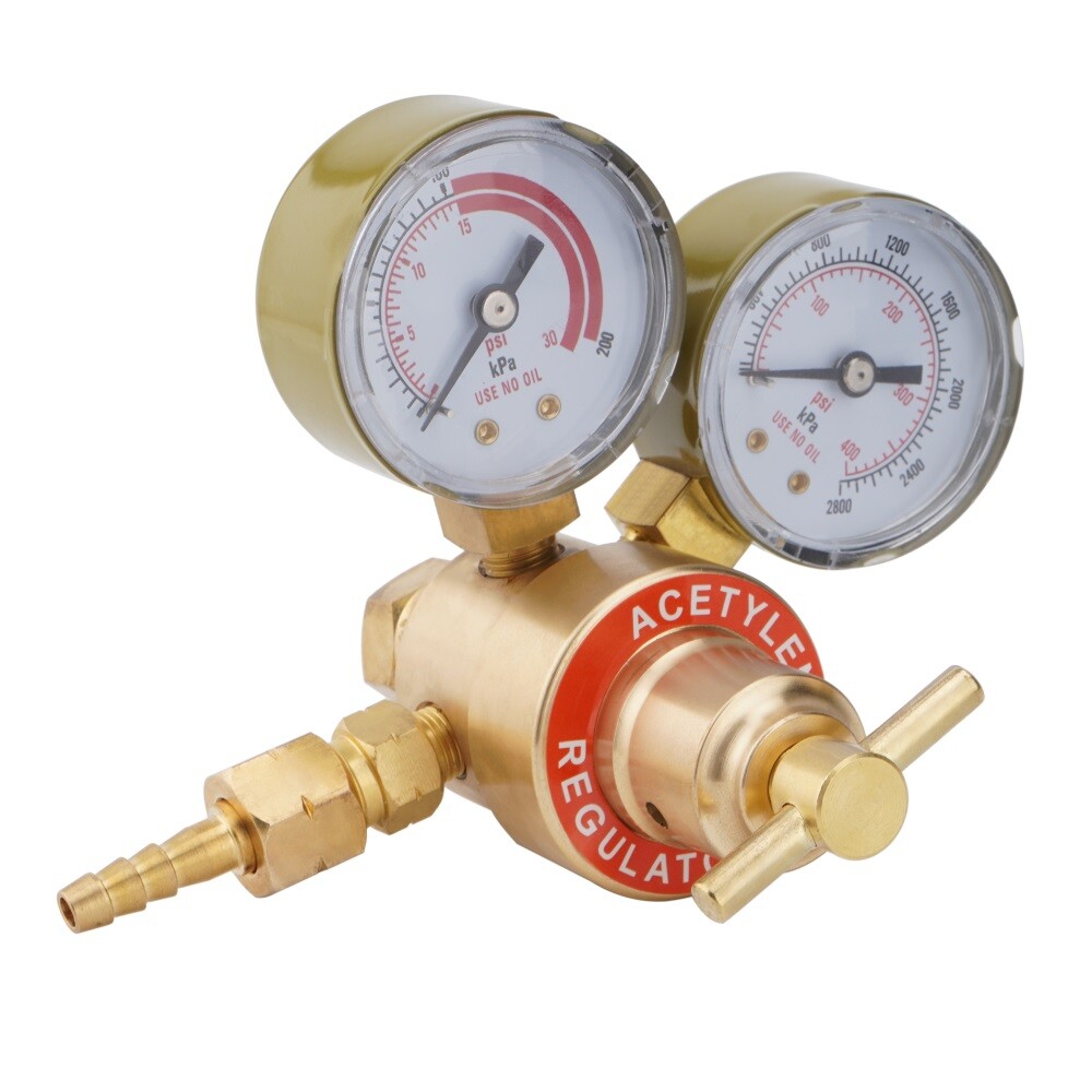 Oxygen and Acetylene Regulators Welding Gas Gauges Pair CGA540 and CGA200 NEW