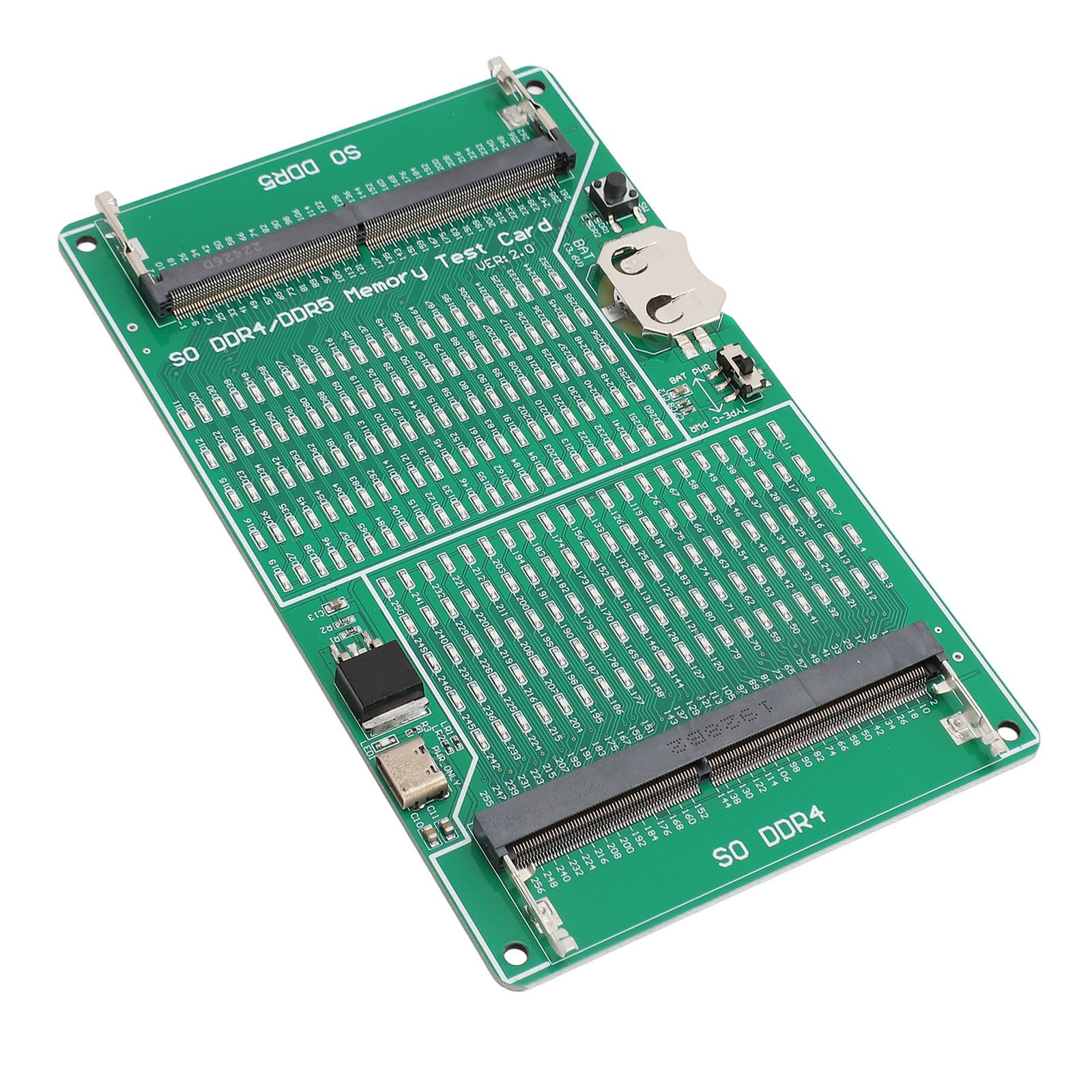 DDR4 DDR5 Memory Tester 2 In 1 Multifunctional Memory Slot Test Card With L ILVJ