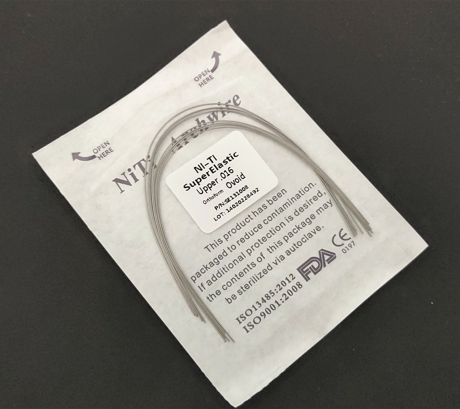 10Pcs Dental Orthodontic Super Elastic Wire Niti Round Arch Wires Ovoid/Natural