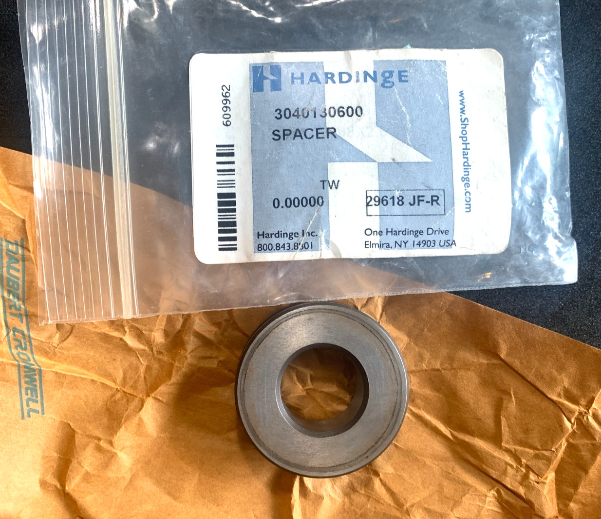 Hardinge Tool Round SPACER 3040130600 New Old Stock