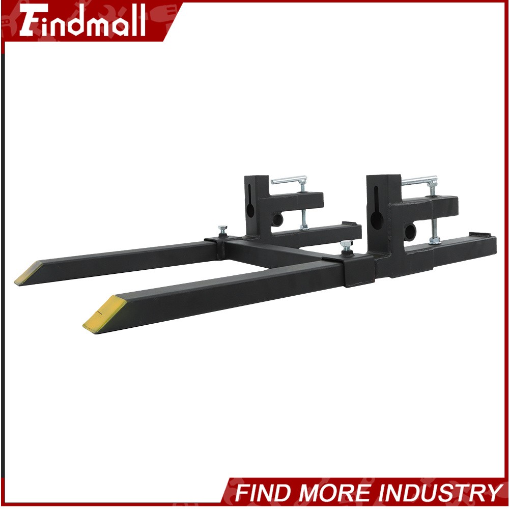 Findmall 43″ Clamp on Pallet Forks 2000lbs Heavy Duty Quick Attach Bucket Fork