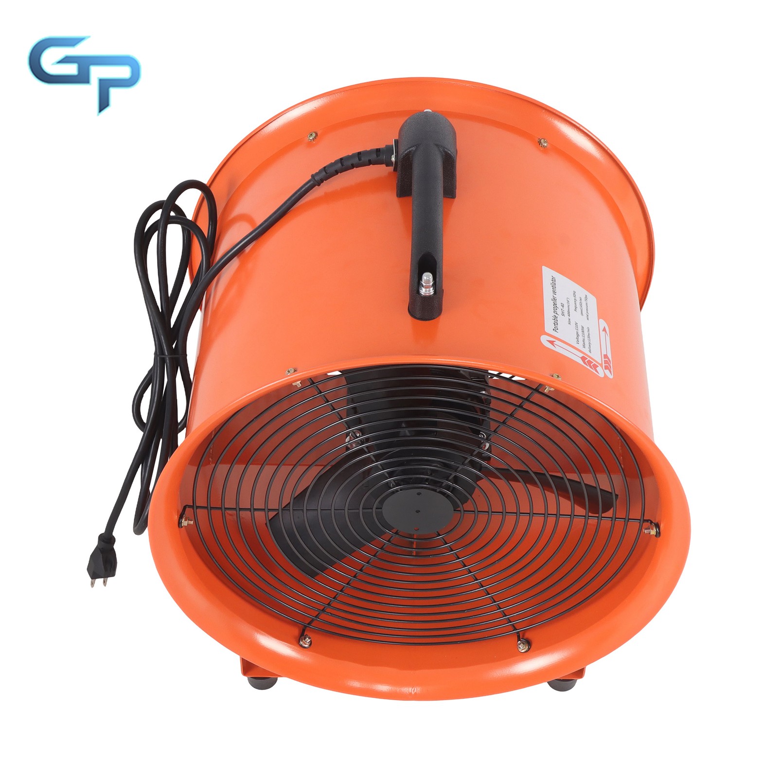 Air Mover Blower Fan 16 Inch 1125W 3000CFM 1450RPM with 33 FT Flexible Duct