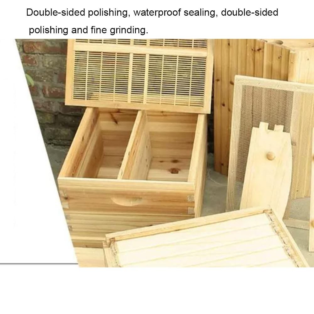 Automatic Honey Beehive Kit Beehive House with 7pcs Auto Ooze Beekeeping Frames