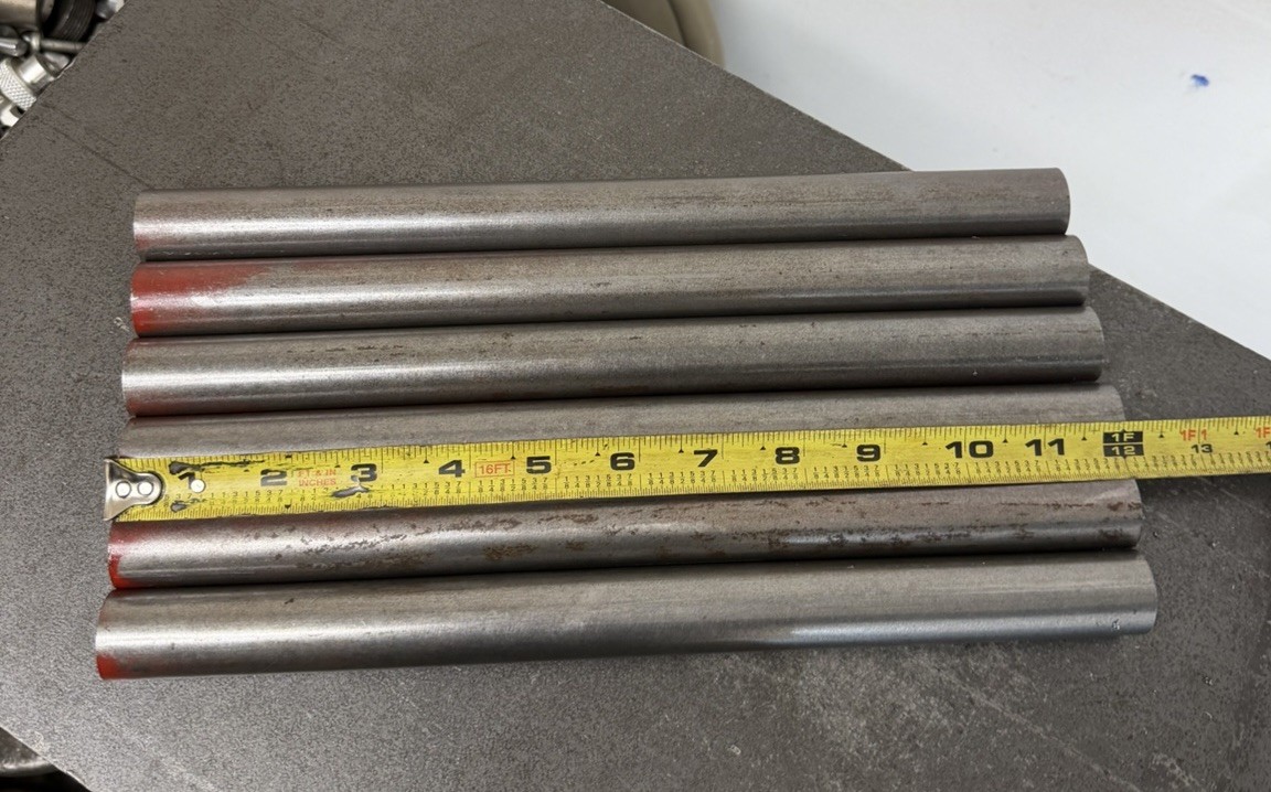 1045 Cold Rolled Steel Round, Bar, Rod 1″ Diameter x 12 Inches Long (6 PC LOT)