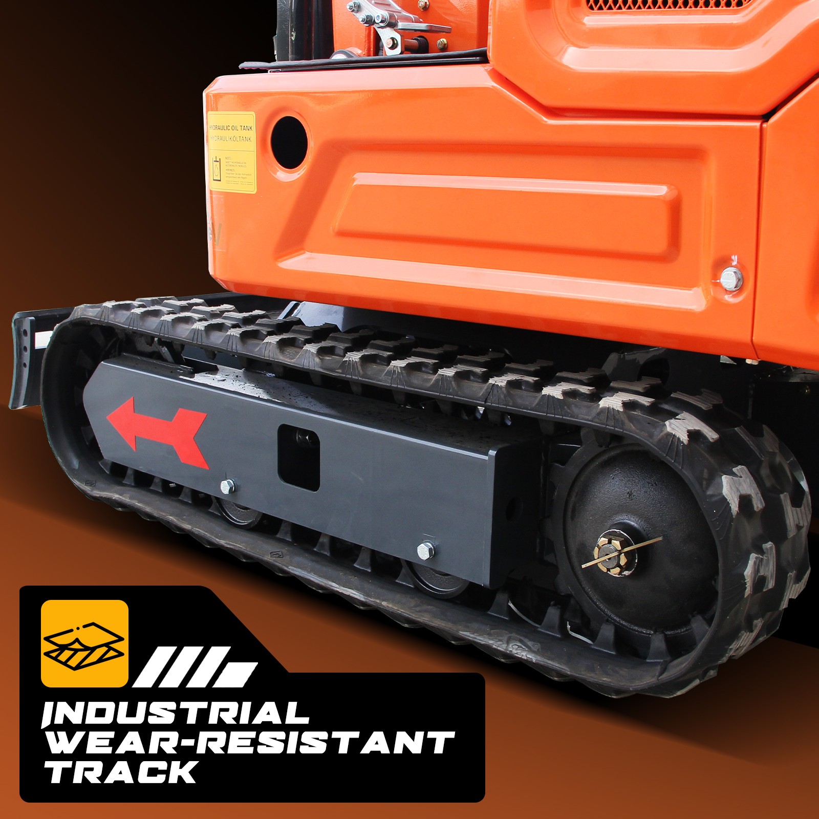 FREE SHIP 1Ton Mini Excavator B&S 13.5HP Crawler Hydraulic Digger + Attachment
