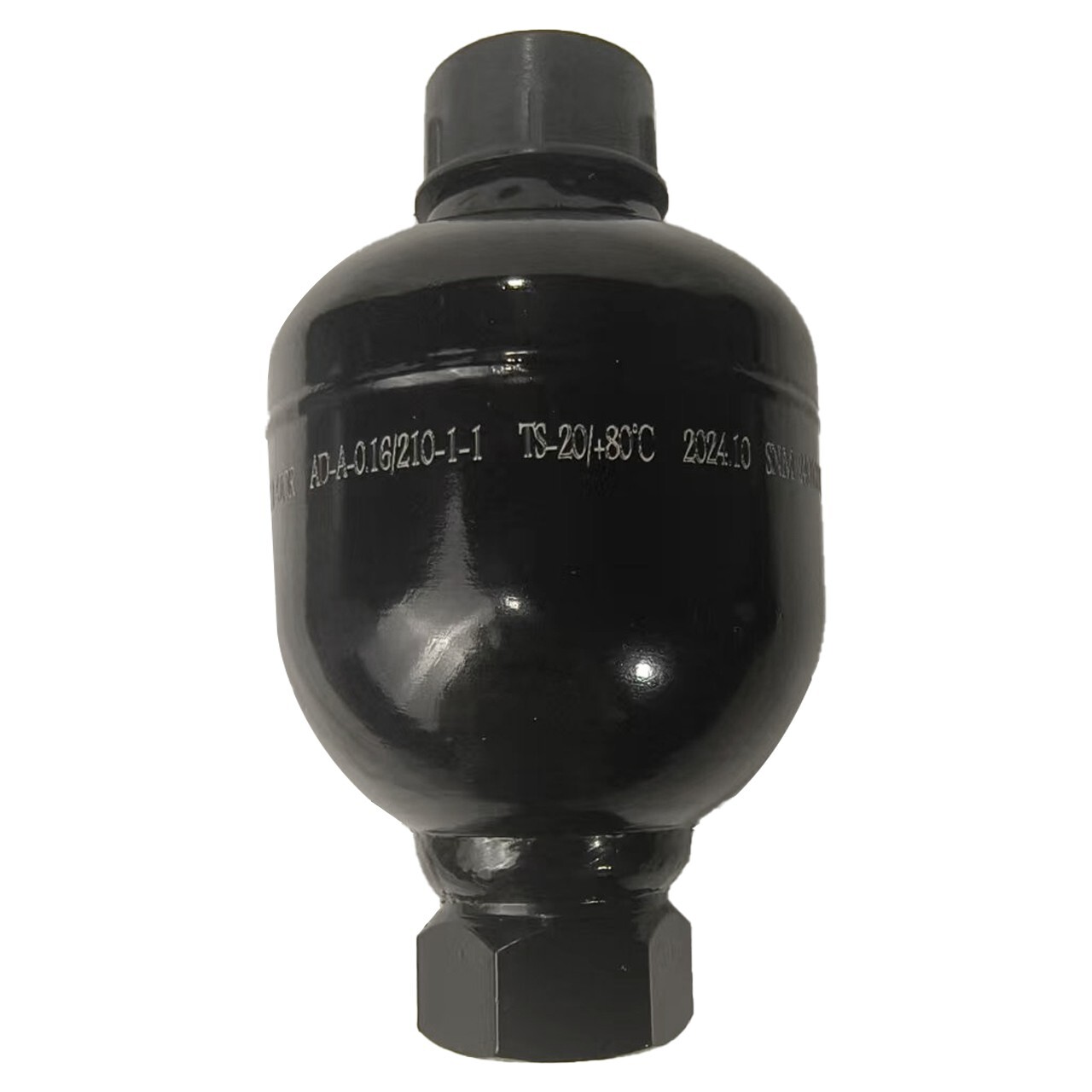 9/16-18UNF Diaphragm Accumulator, 4786psi Max Working Pressure, 10cu.in(0.16L)