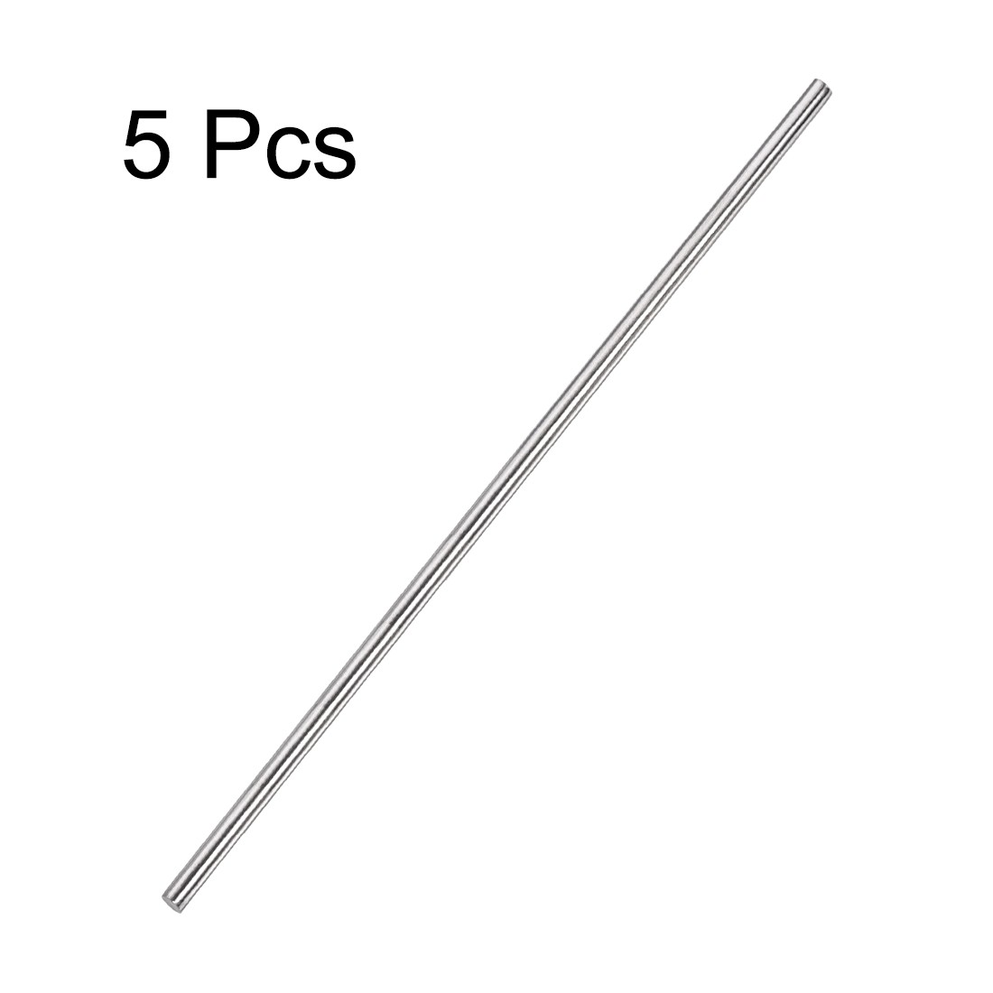 pack of 5 4mm x 300mm 304 Stainless Steel Solid Round Rod