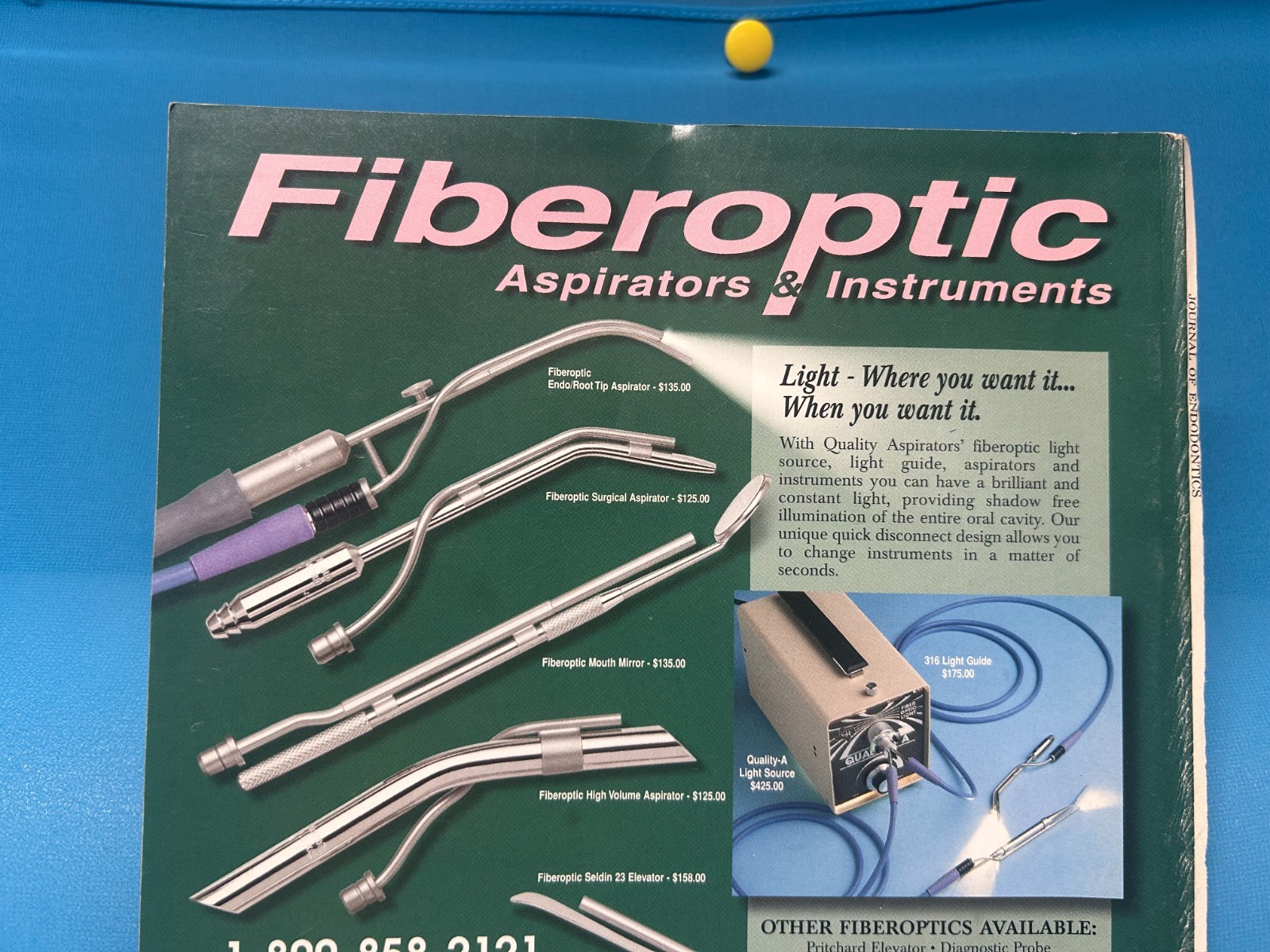 FO light source, 8 endo clamps, 2 FO bundles, 18 FO attachments, 14 instruments
