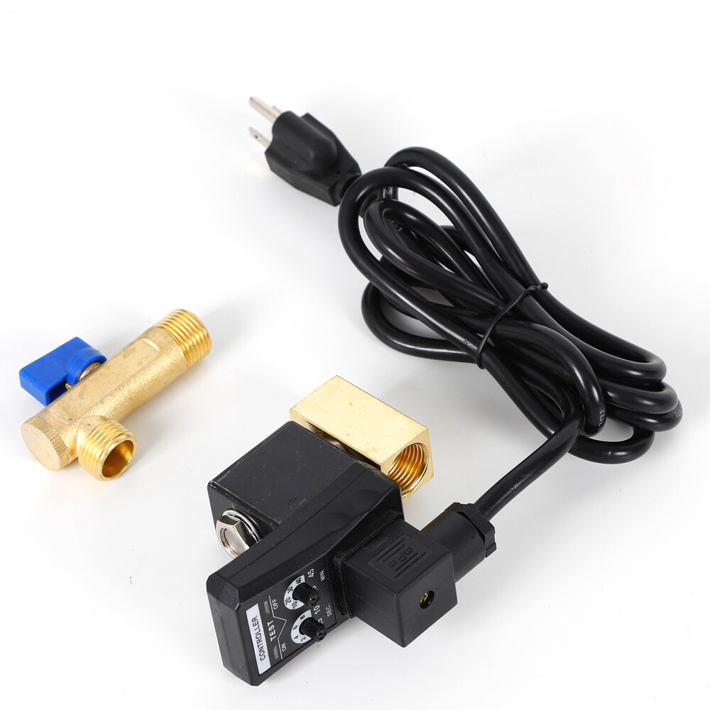 Auto Automatic Timed Electronic Drain Valve for Air Compressor Water Tank 1/2»!