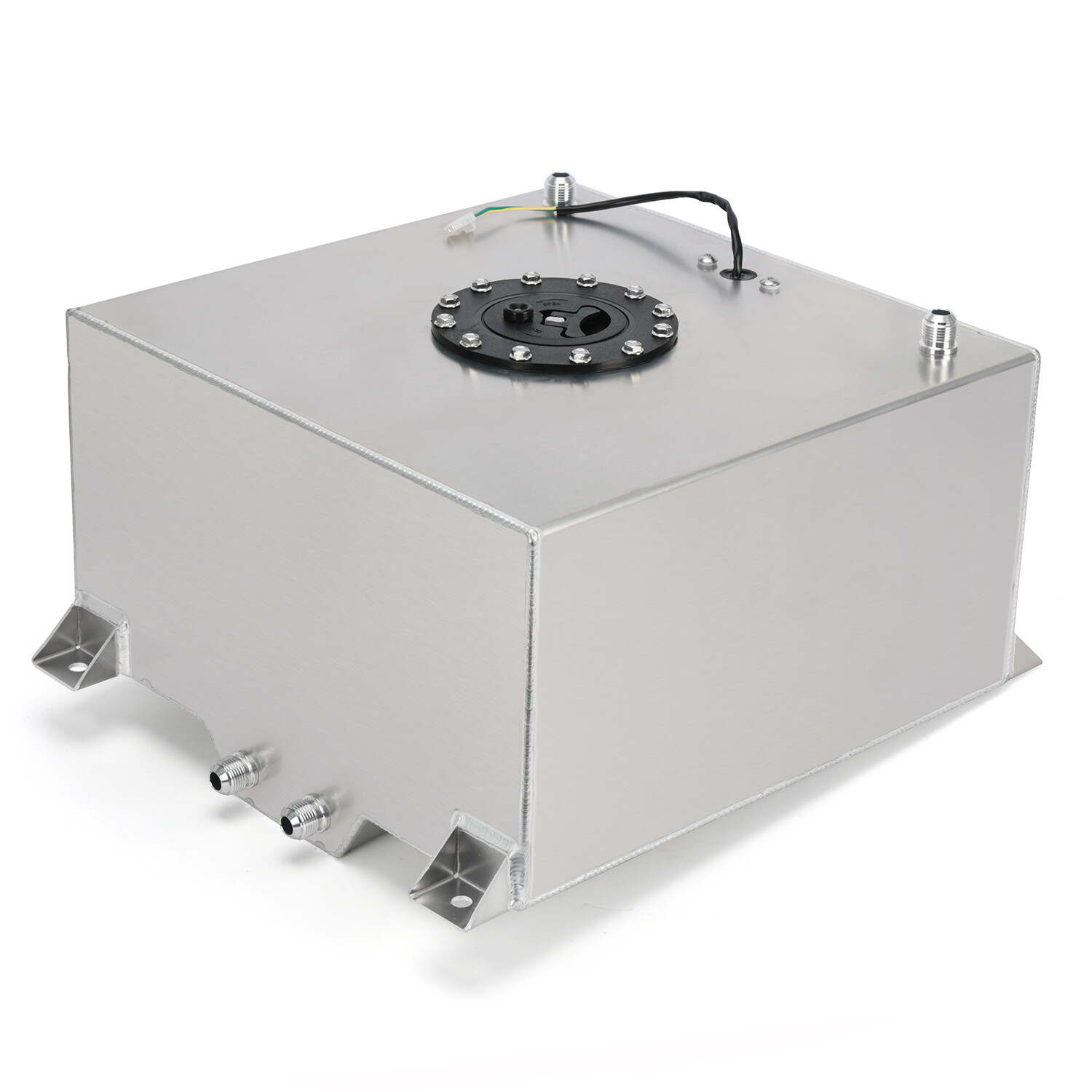 40L Litre 10 Gallon Aluminum Fuel Surge Cell Tank w/Cap Plug Sensor Foam Inside