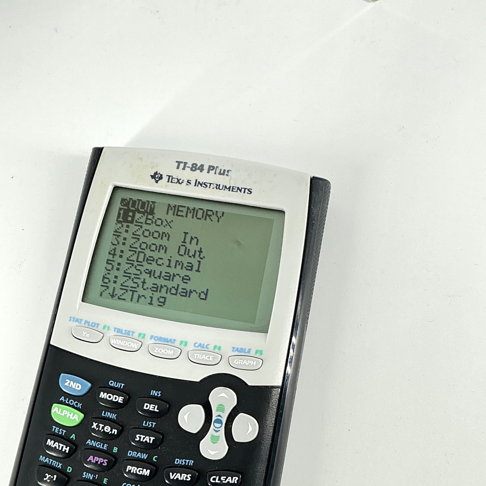 Texas Instruments TI-84 Plus Graphing Calculator Black Silver with Cover