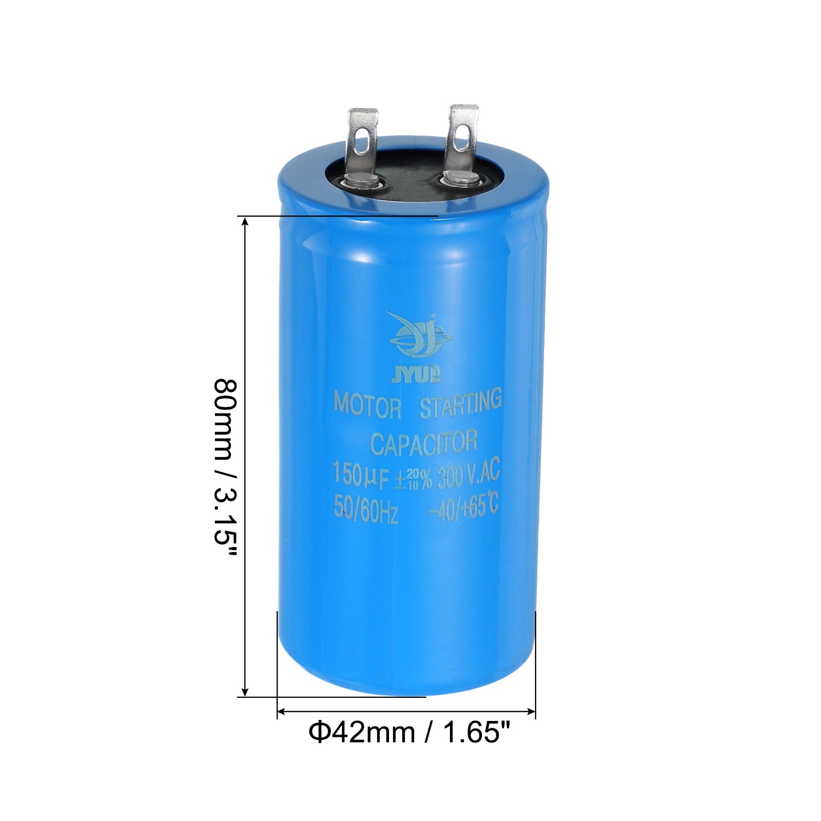 Motor Start Capacitor, 150uf 300V 50/60Hz CD60 Running Capacitor, Blue