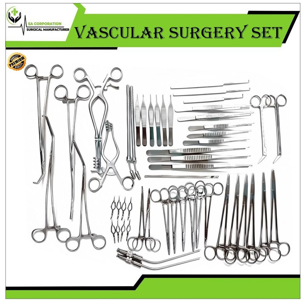 Vascular Surgery Set of 52 Pieces Surgical Instruments