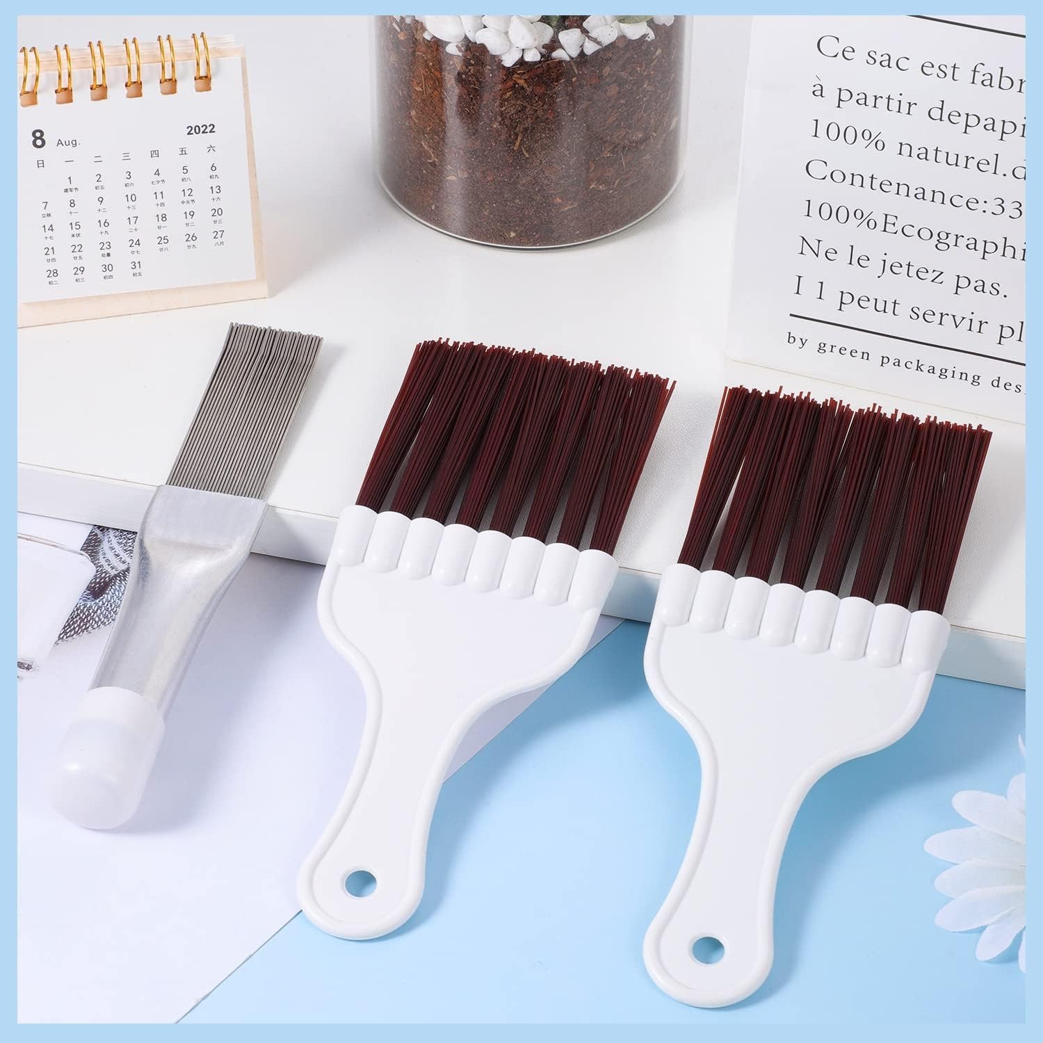 3 in 1 Set Air Conditioner Condenser Fin Comb, 1 Coil Cleaner Stainless Steel…