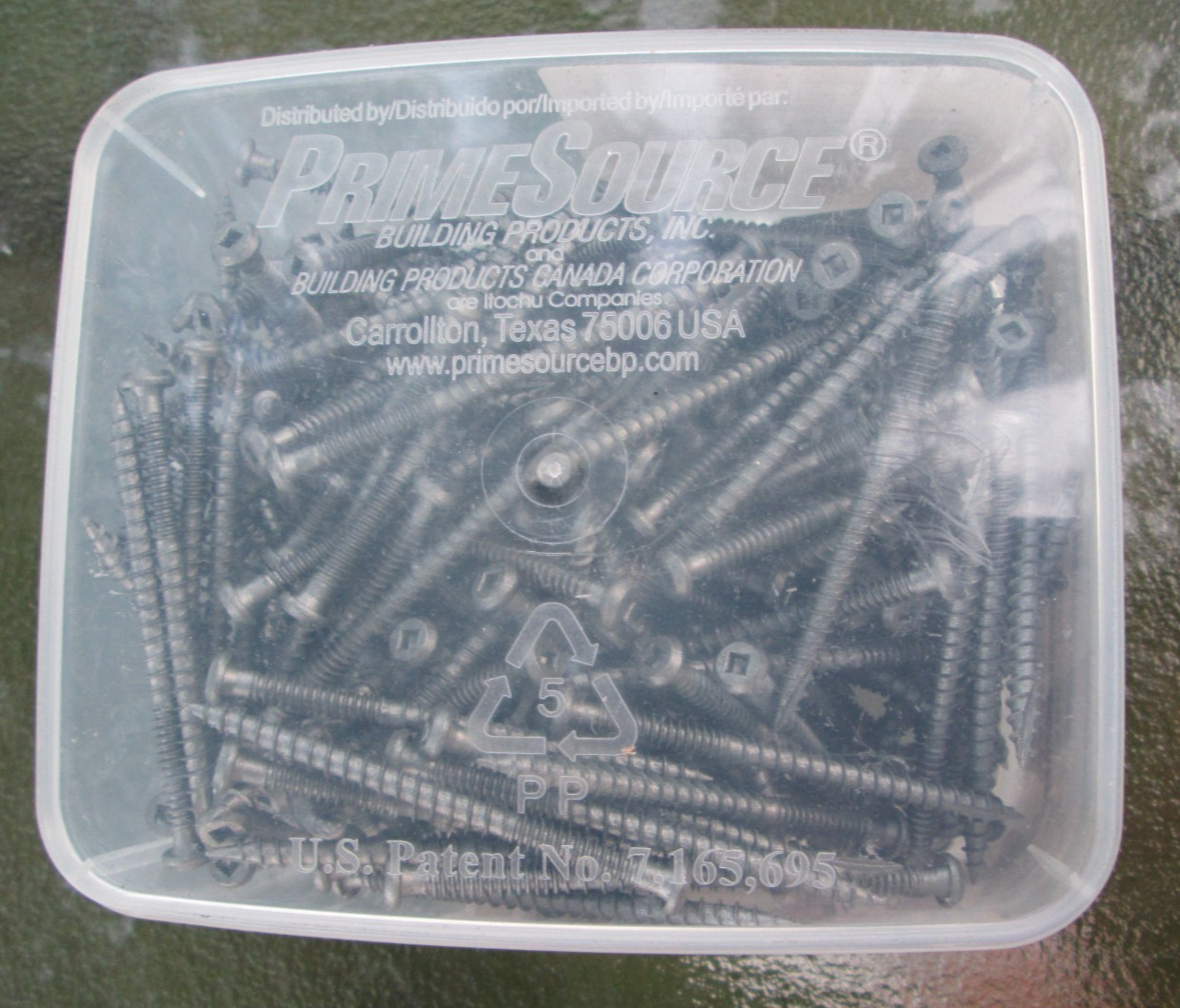 Grip Rite GREY 3″ High Performance Composite Deck Screws square drive 5Lb Box