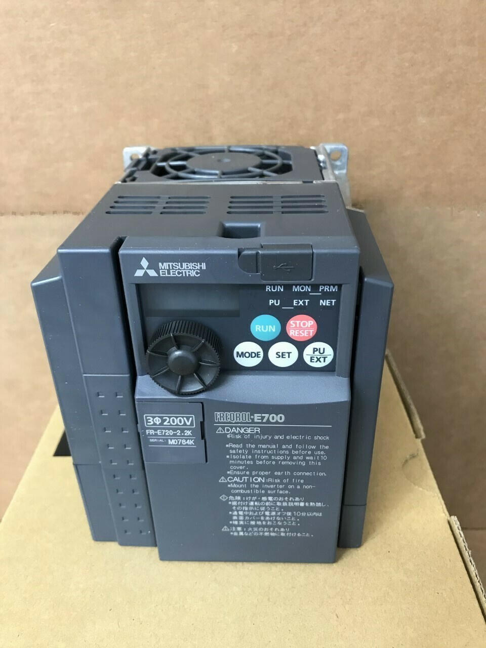 1PC New Mitsubishi FR-E720-2.2K Inverter In Box Sealed