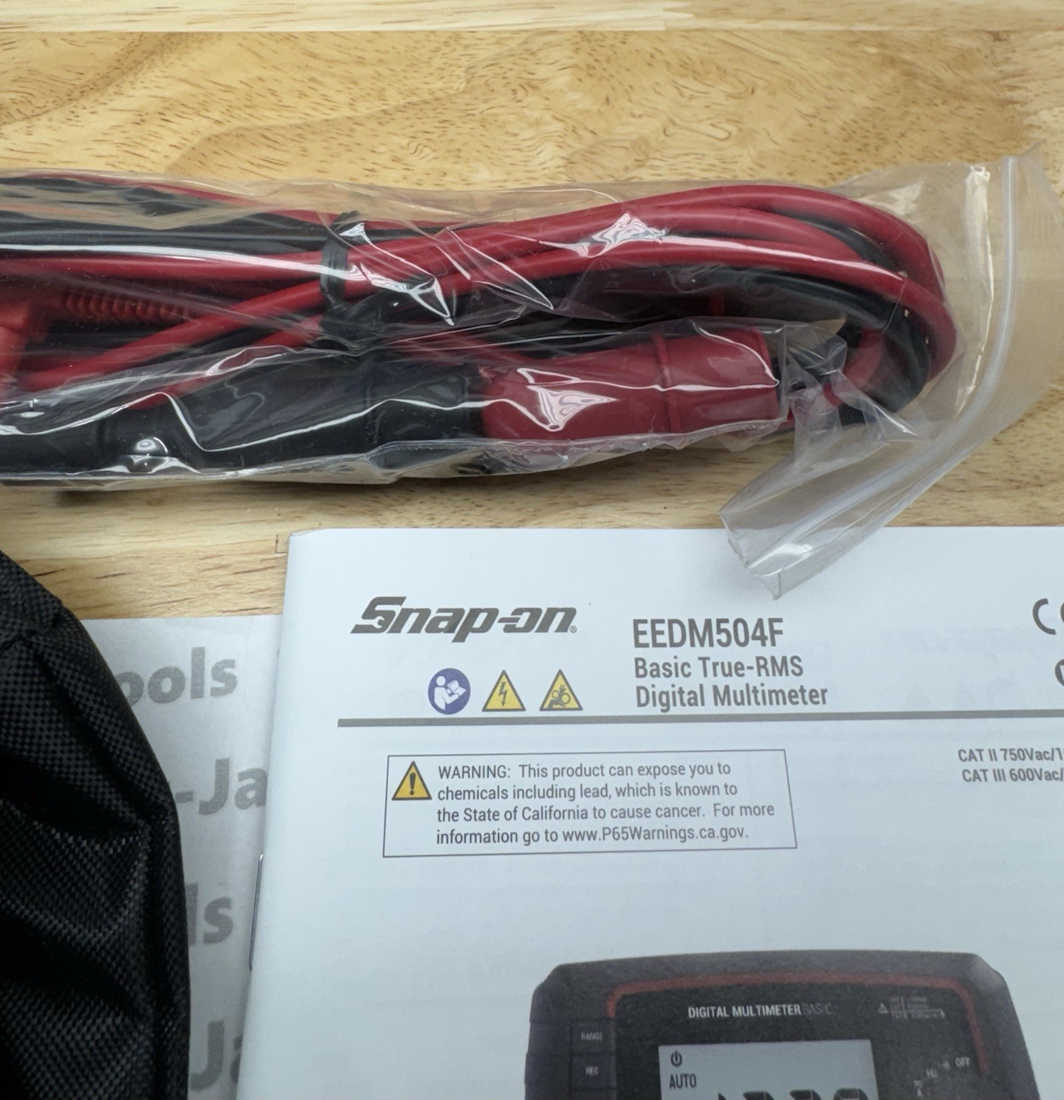 Snap-on Tools NEW Basic Multimeter TRMS-Daylight 4” LCD Display EEDM504F
