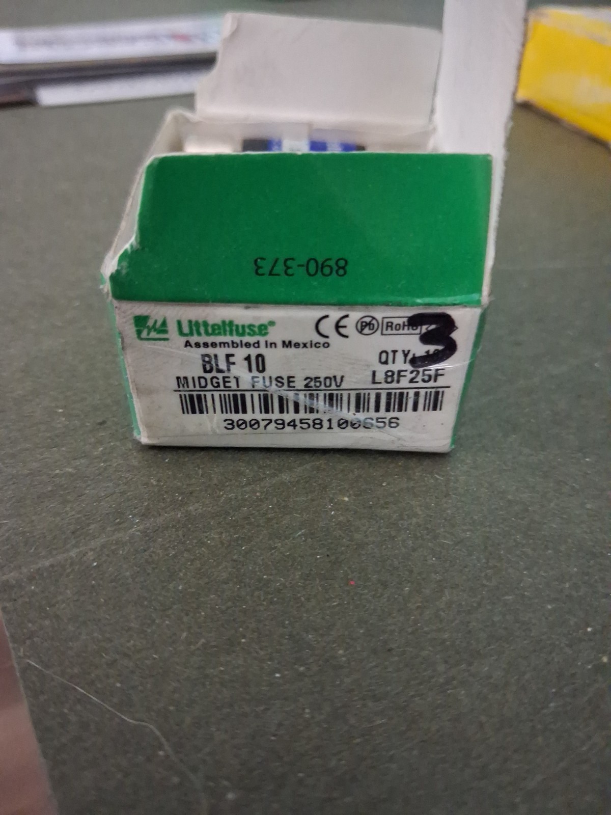 (10) LITTELFUSE BLF 10 10A 250V AC at 250VAC