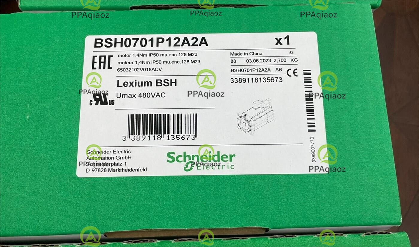 SCHNEIDER BSH0701P12A2A MOTOR 1.4Nm IP50 mu enc 128 M23 NEW IN BOX DHL#P- new