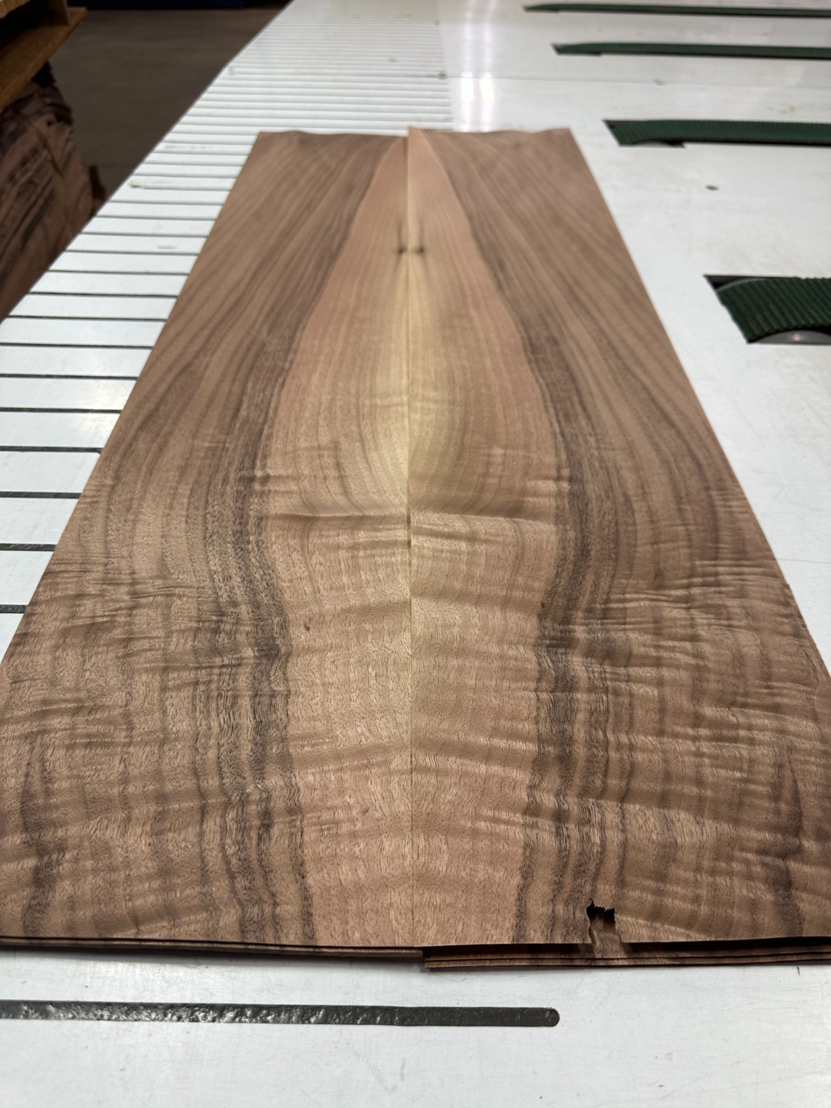 Walnut Raw Wood Veneer 2 sheets 42» x 8» 722i