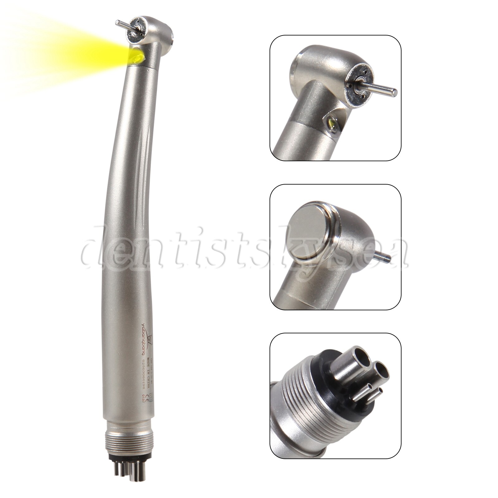 1/5/10 E-generator Dental LED Fiber Optic High Speed Handpiece 4H 3-Water Spray