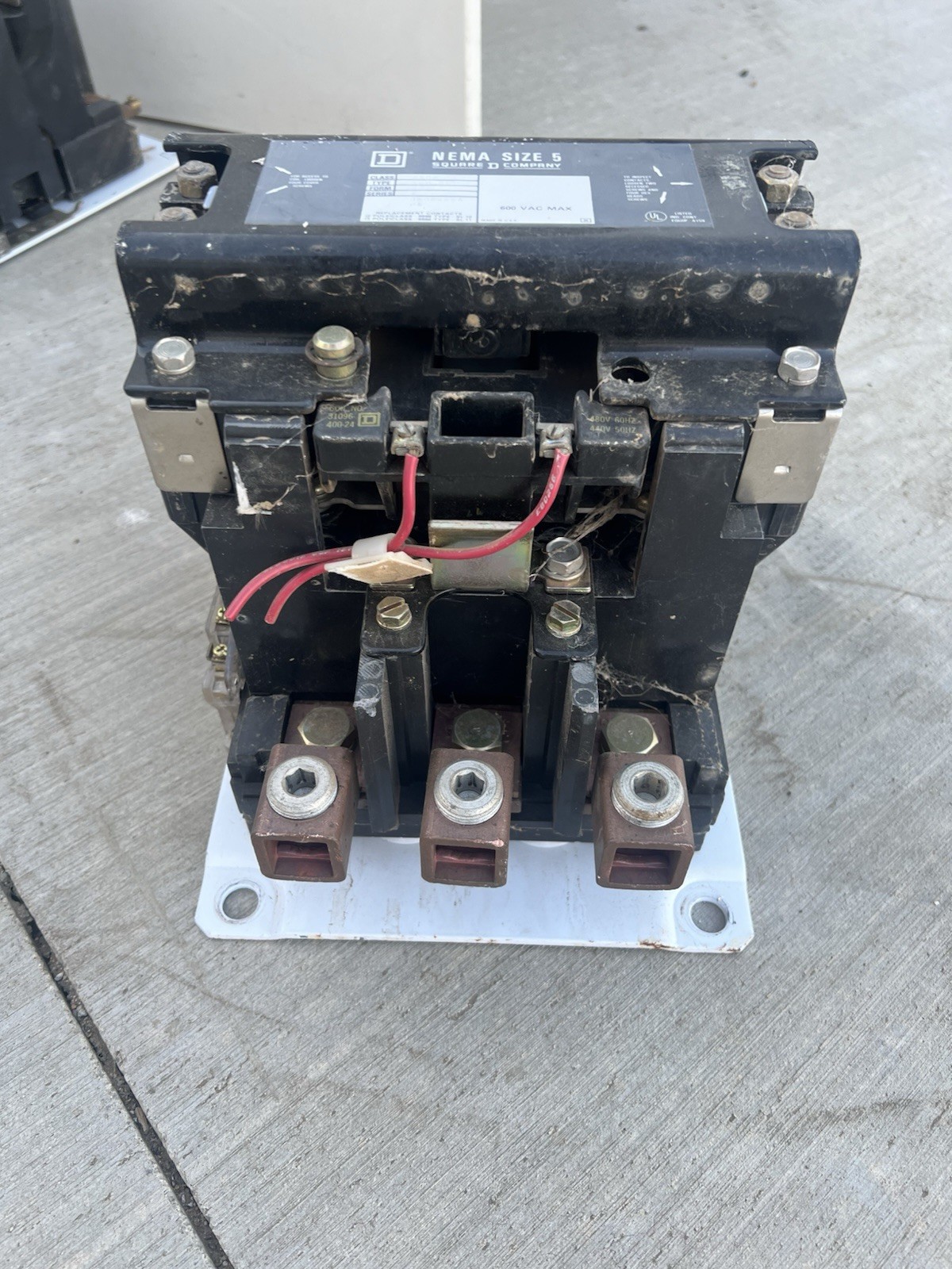 Square D 8502 8502SCO2S1 NEMA Size 5 Contactor 480V Coil 310A 600VAC