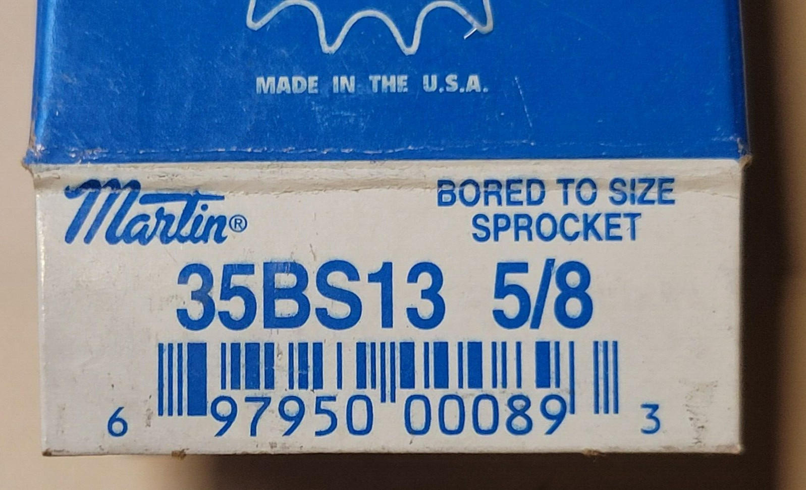 NEW MARTIN 35BS13 5/8 BORED TO SIZE SPROCKET NO. 35 CHAIN
