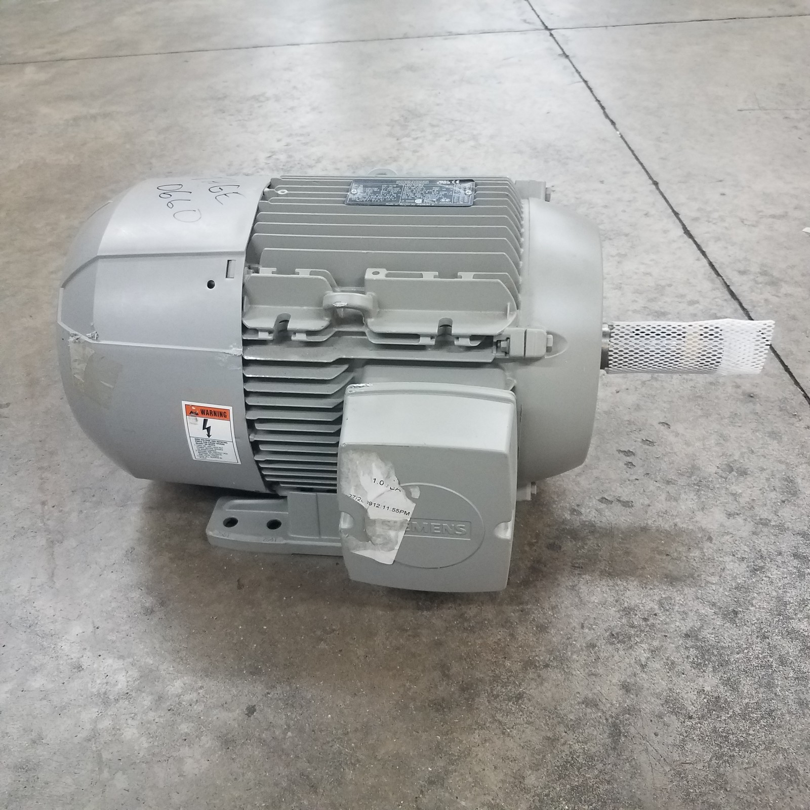 Siemens 1LE21012BB114AA3 Motor, 1760 Rpm, 15 Hp, 230/460 V, Fr: 254T, 3 Ph, 60Hz