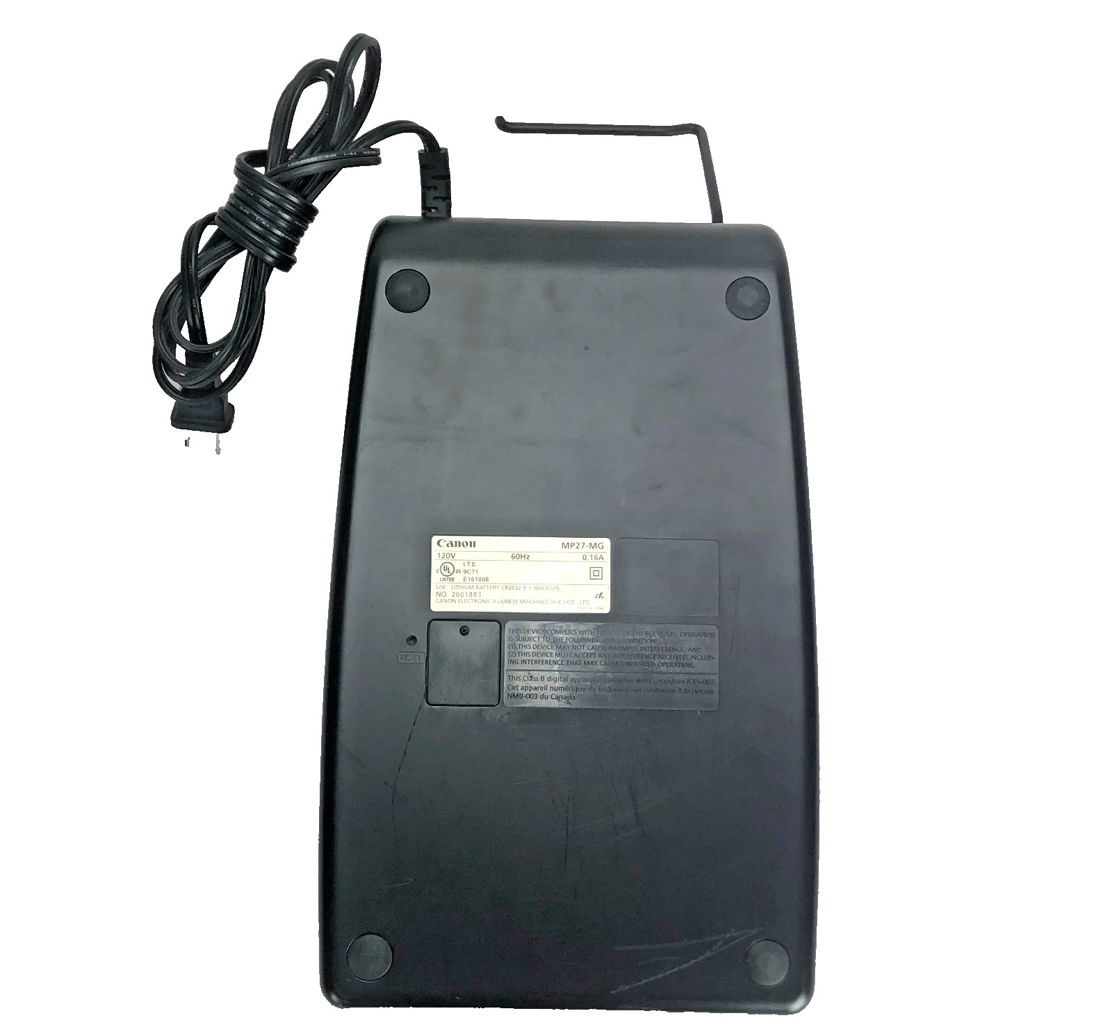 Canon MP27-MG Printing Calculator 12 Digit Heavy Duty Desktop 120V AC Used