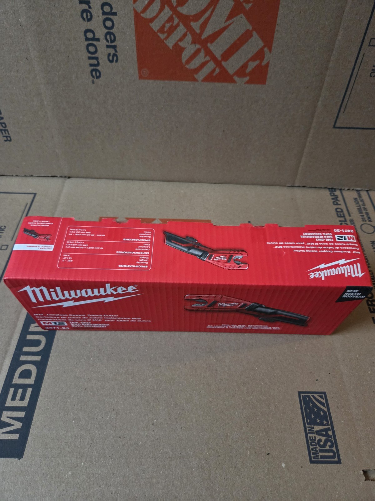 Milwaukee M12 Cordless Copper Tubing Cutter 1/2 in to 1-1/8 in 2471-20