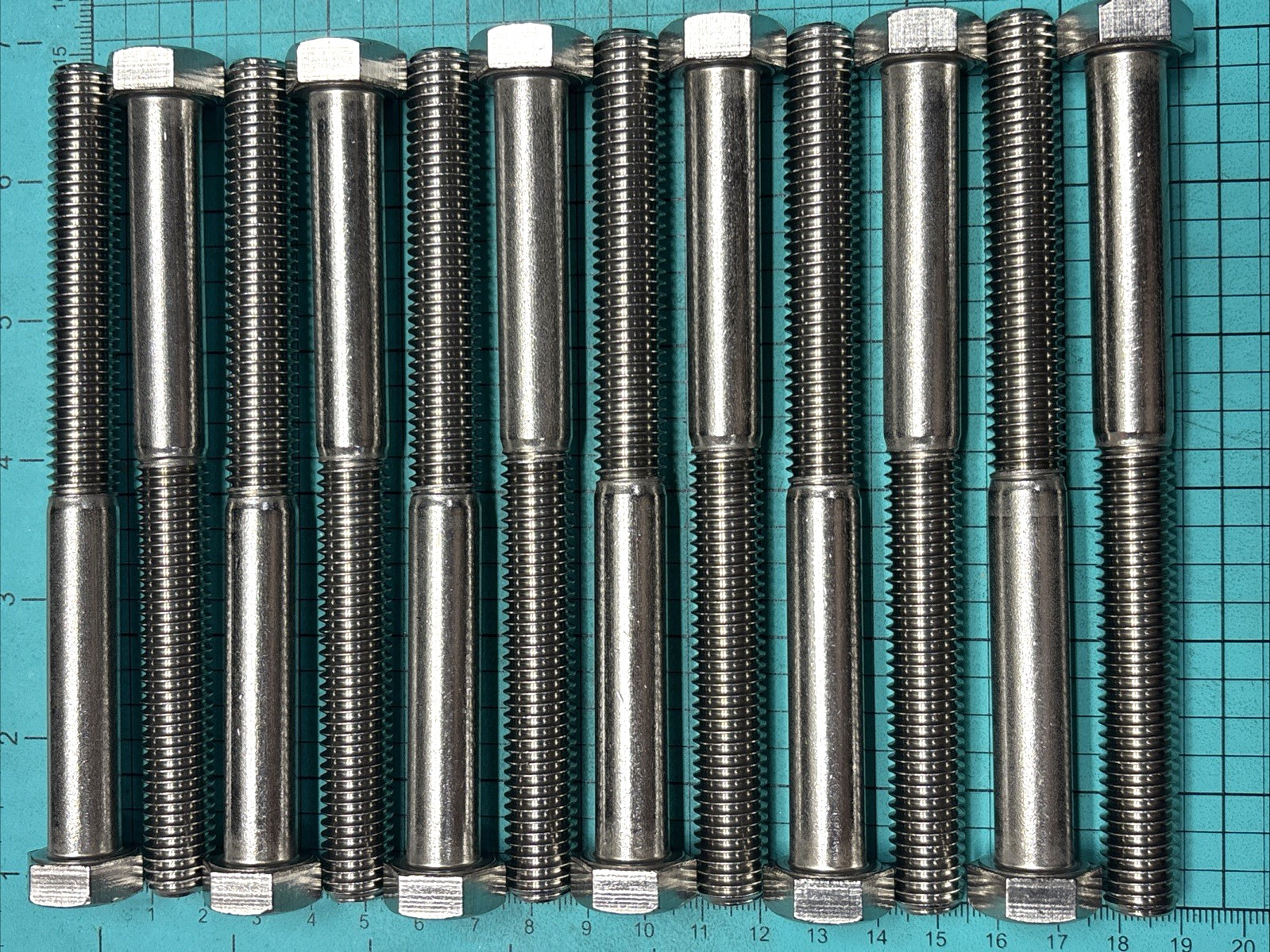 12- 1/2-13 X 5 1/2” Hex Head Cap Screw, 18-8 Stainless Steel, Partial Thread