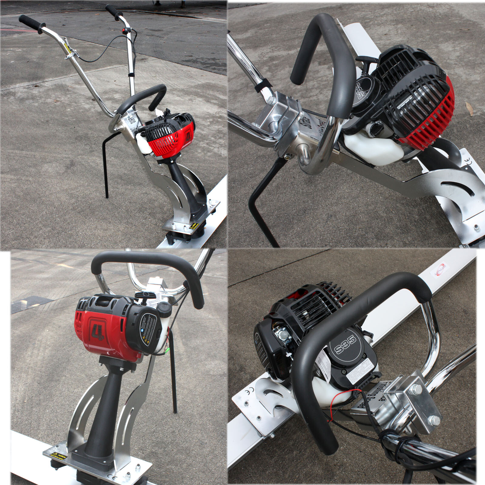 4 Stroke Concrete Surface Leveling Vibratory Screed & 7.5′ Aluminum Tamper Blade