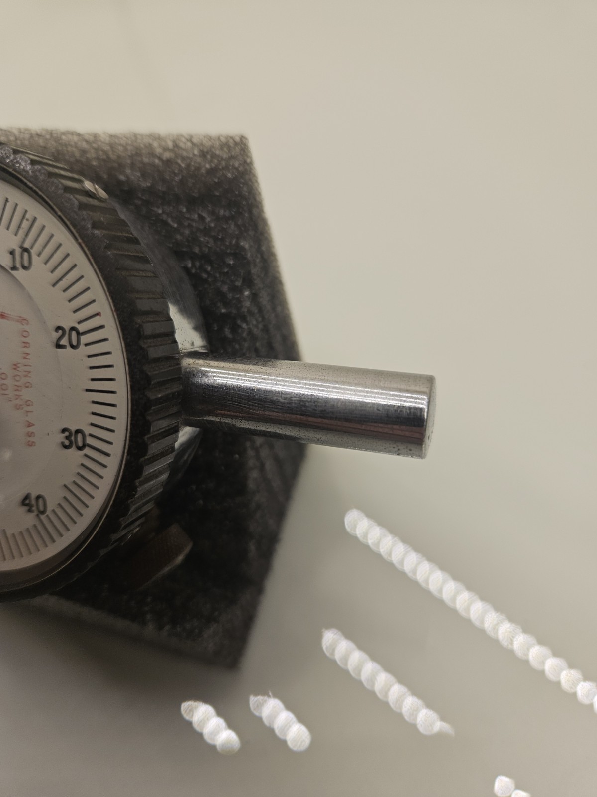 Corning Glass Works Dial Indicator .001″ Tool No. 1201-3 Fully Functional