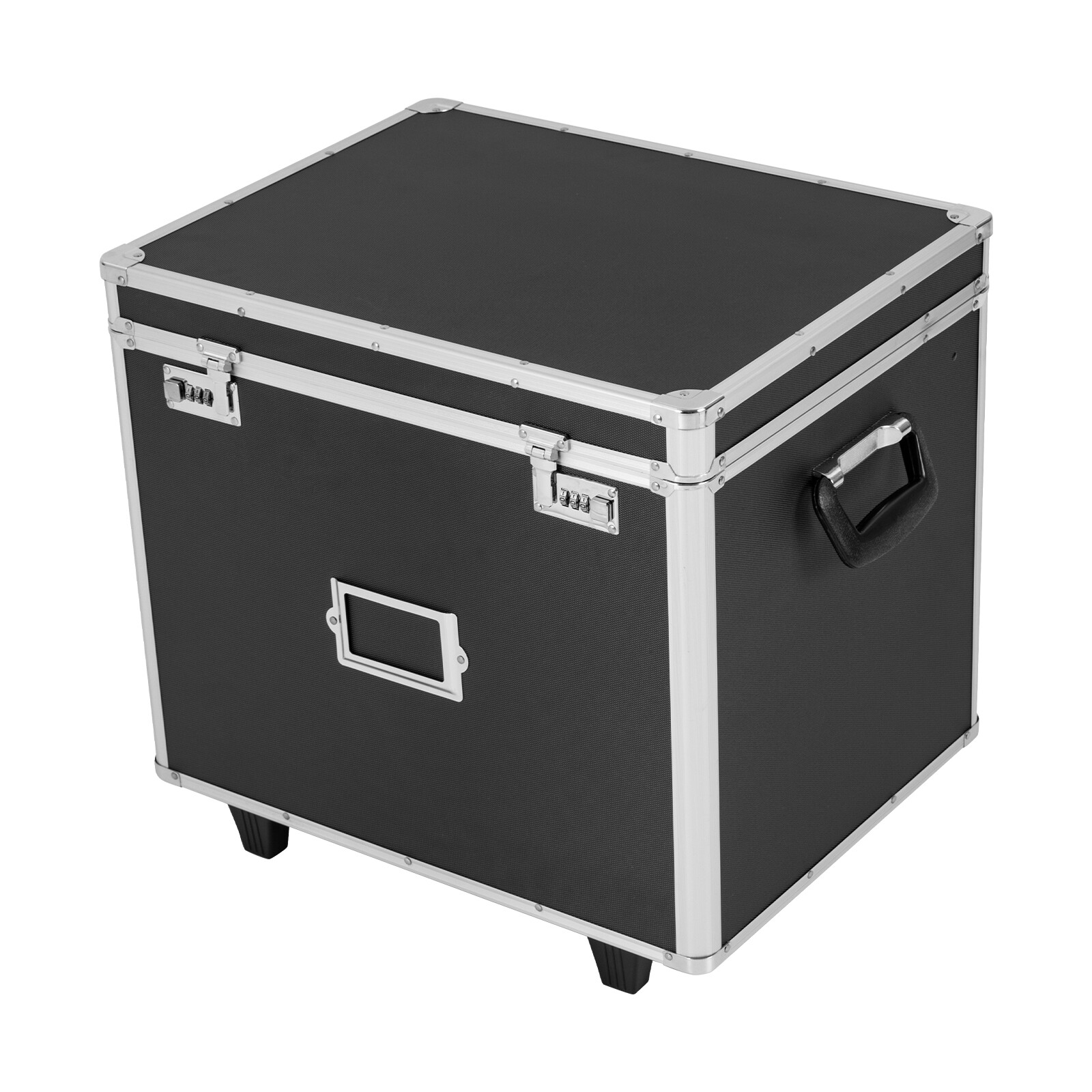 Locking File Chest File Rails Letter/Legal Files Storage Box with Wheels&Handle