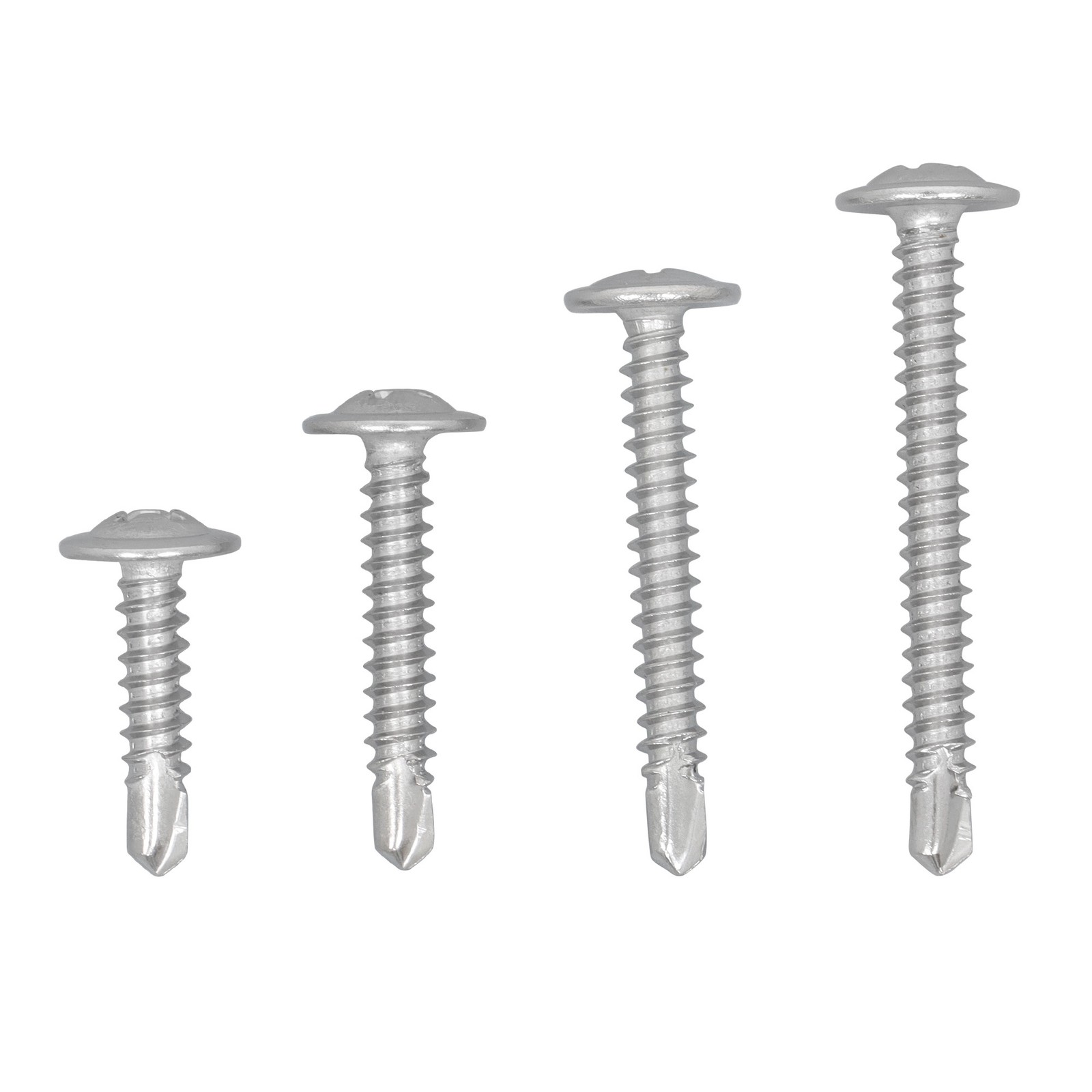 425PC 410 Stainless Steel Self-Tapping Screws #8#10 Self-Drilling Assortment Kit