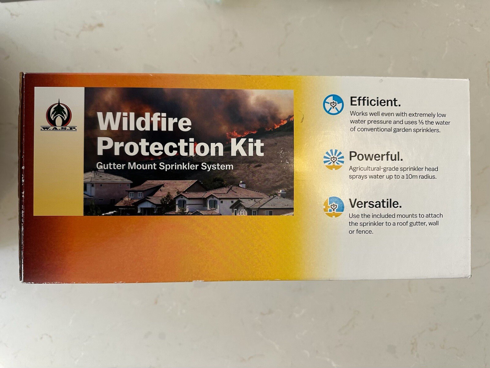 Wildfire Protection Full Kit – 2 Roof Sprinklers with Gutter, Wall, or Fence …