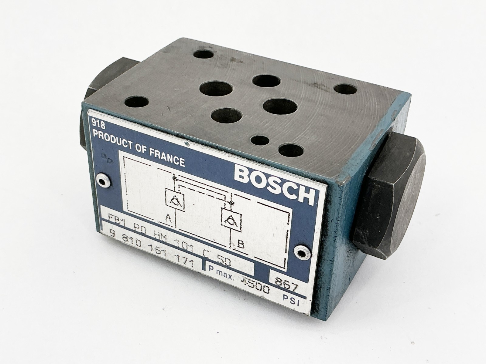 New Bosch FB1-PD-HM-101-C-50-9-810-161-171 Flow Control Valve 4500PSI – No Box
