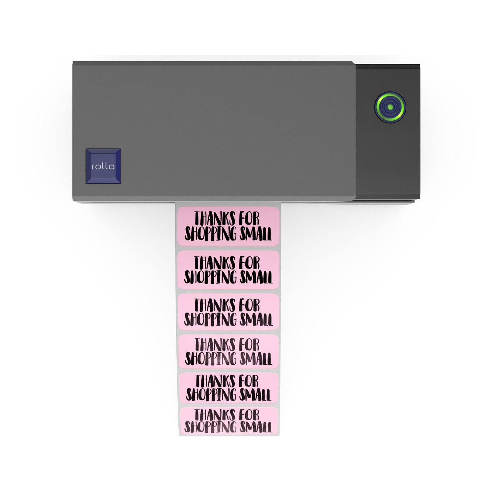 Rollo Direct Thermal 2×1 Sticker Labels – Roll of 1,000 Pink Inches,