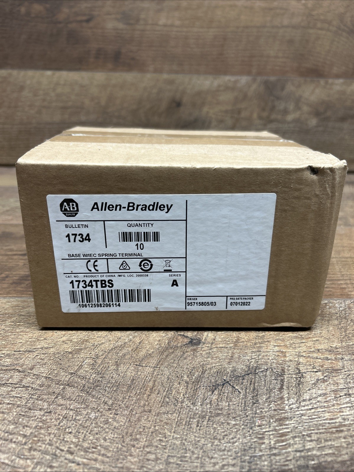 Allen Bradley 1734-TBS POINT I/O Module Terminal Base-Sealed Box Of 10