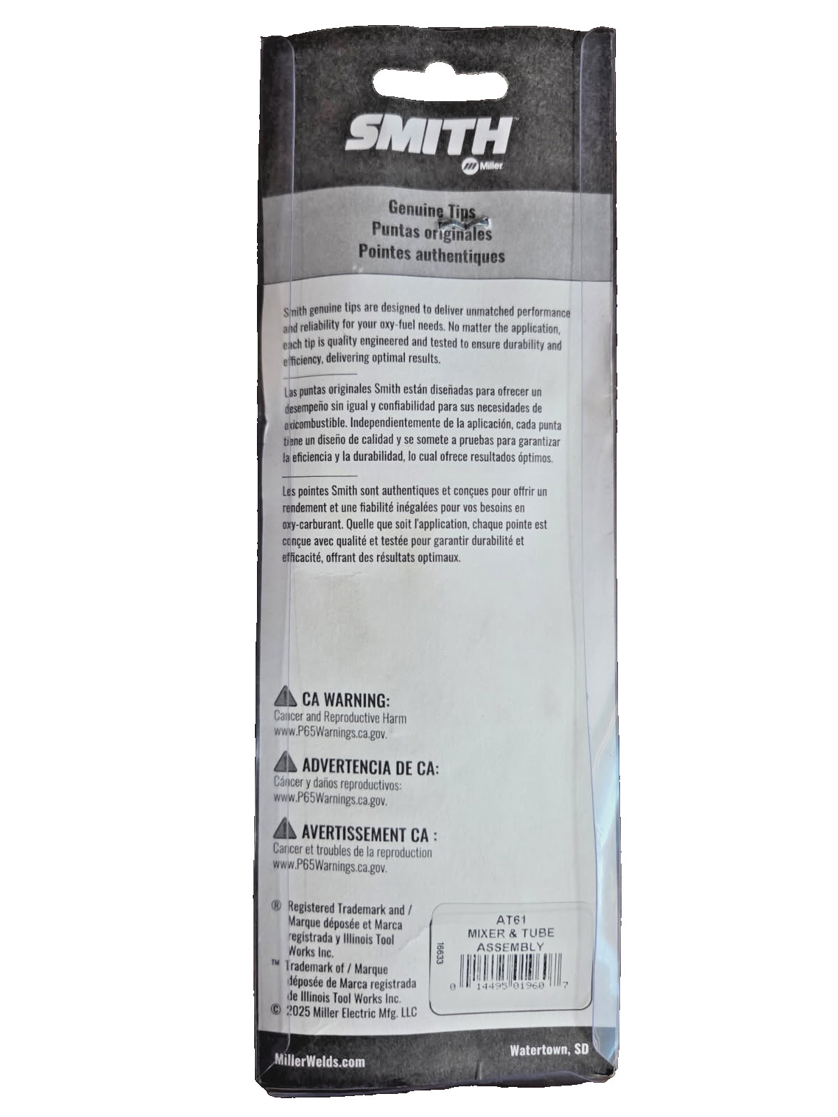 Miller Smith AT61 Heating / Brazing LP Tip w/ Threaded Tip Tube w/ 13715 Head