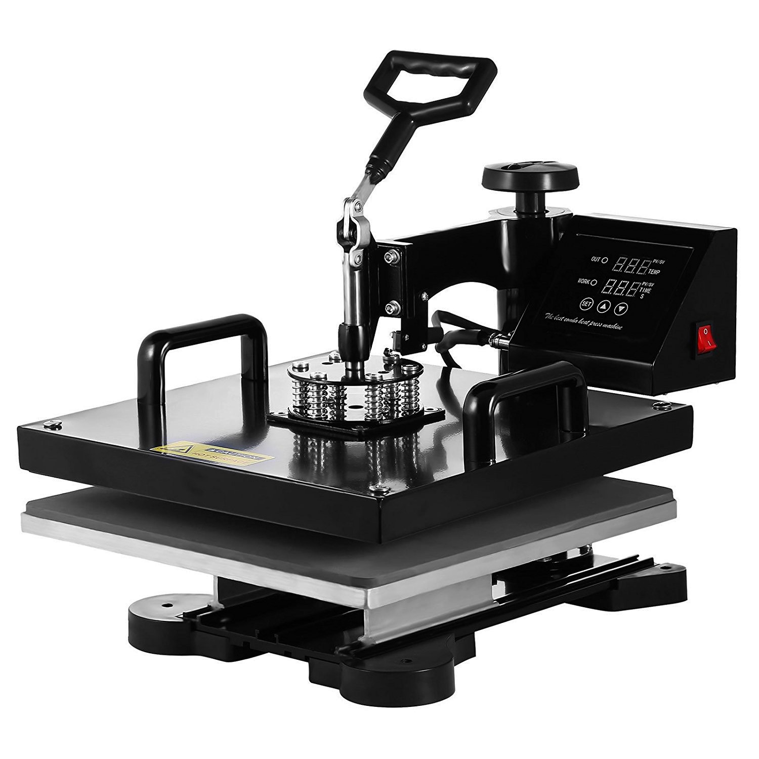 15″x15″ 5 in 1 Heat Press Machine Transfer Sublimation T-Shirt Mug Hat Plate