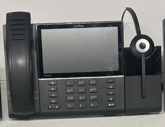Mitel MiVoice 6940w Cordless IP Phone & Jabra Integrated DECT Headset FREE Ship!