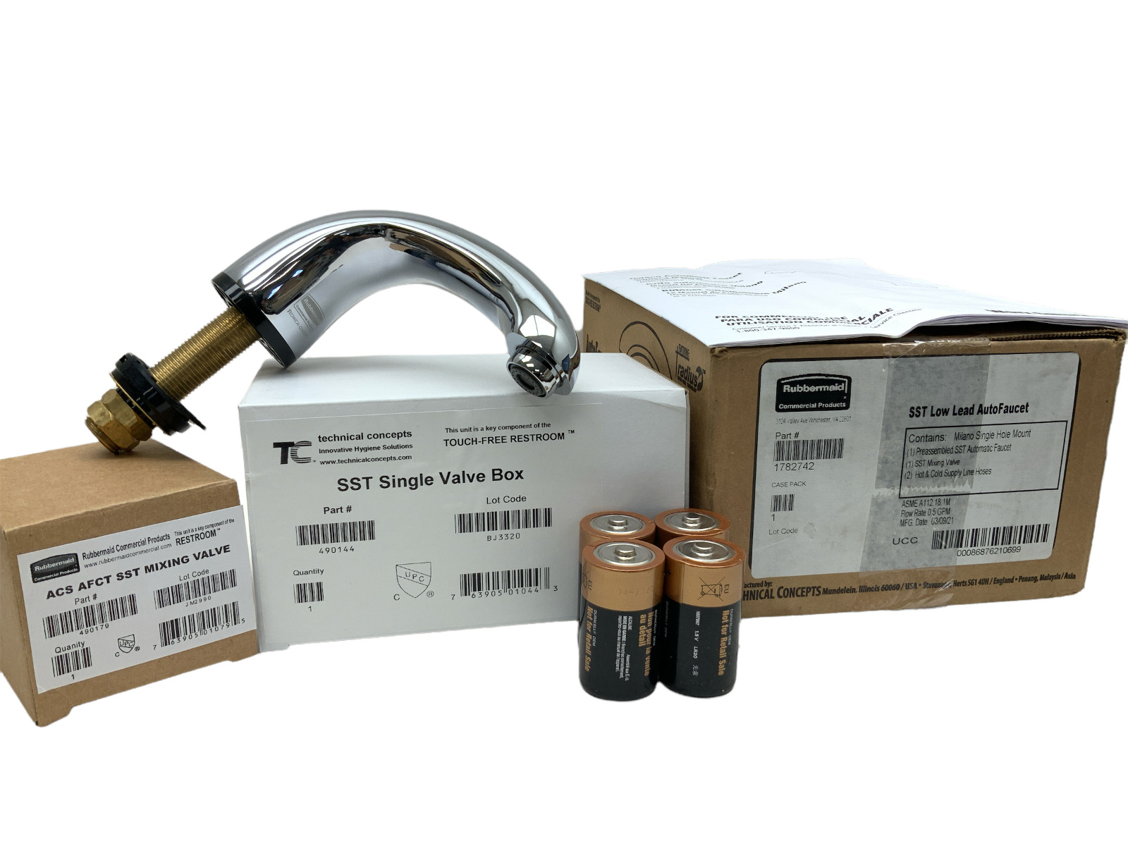Rubbermaid AUTOFAUCET® MILANO Milano® Hands-Free Sensor Faucet Polished Chrome
