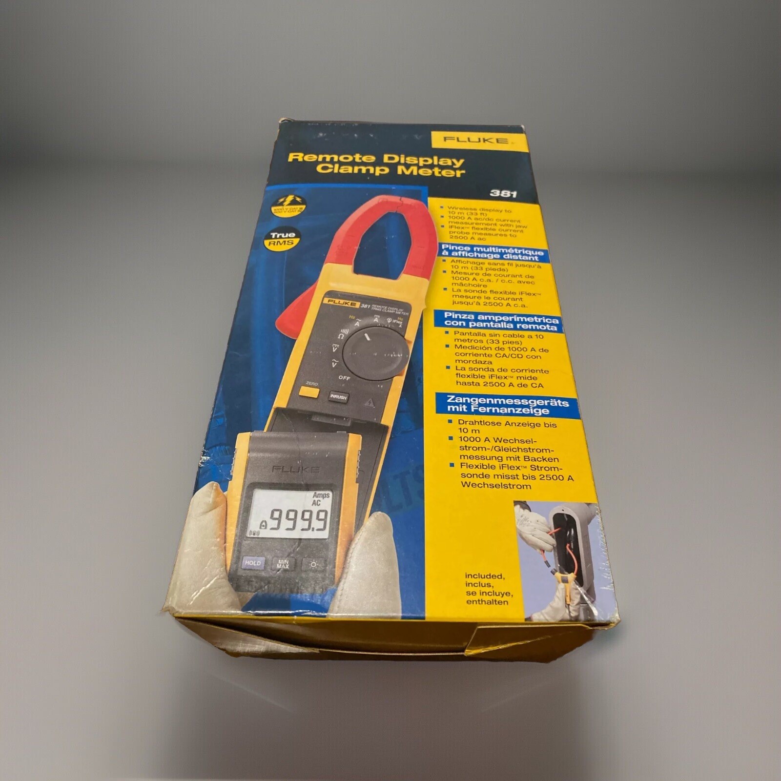 Fluke 381 Remote Display True RMS AC/DC Clamp Meter with iFlex