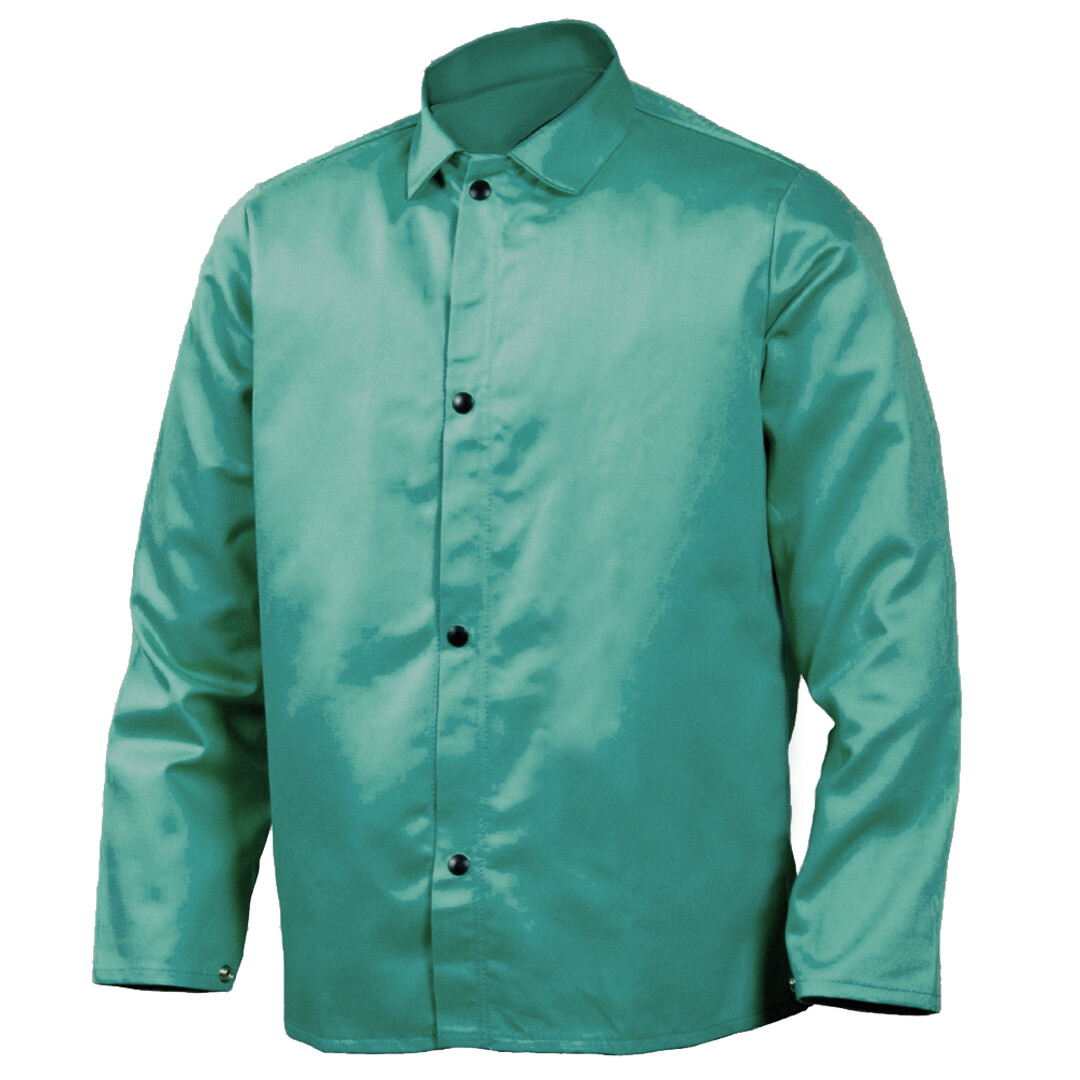 Durable Lightweight 9 OZ Flame Fire Resistant Cotton Safety WELDING JACKET SMALL