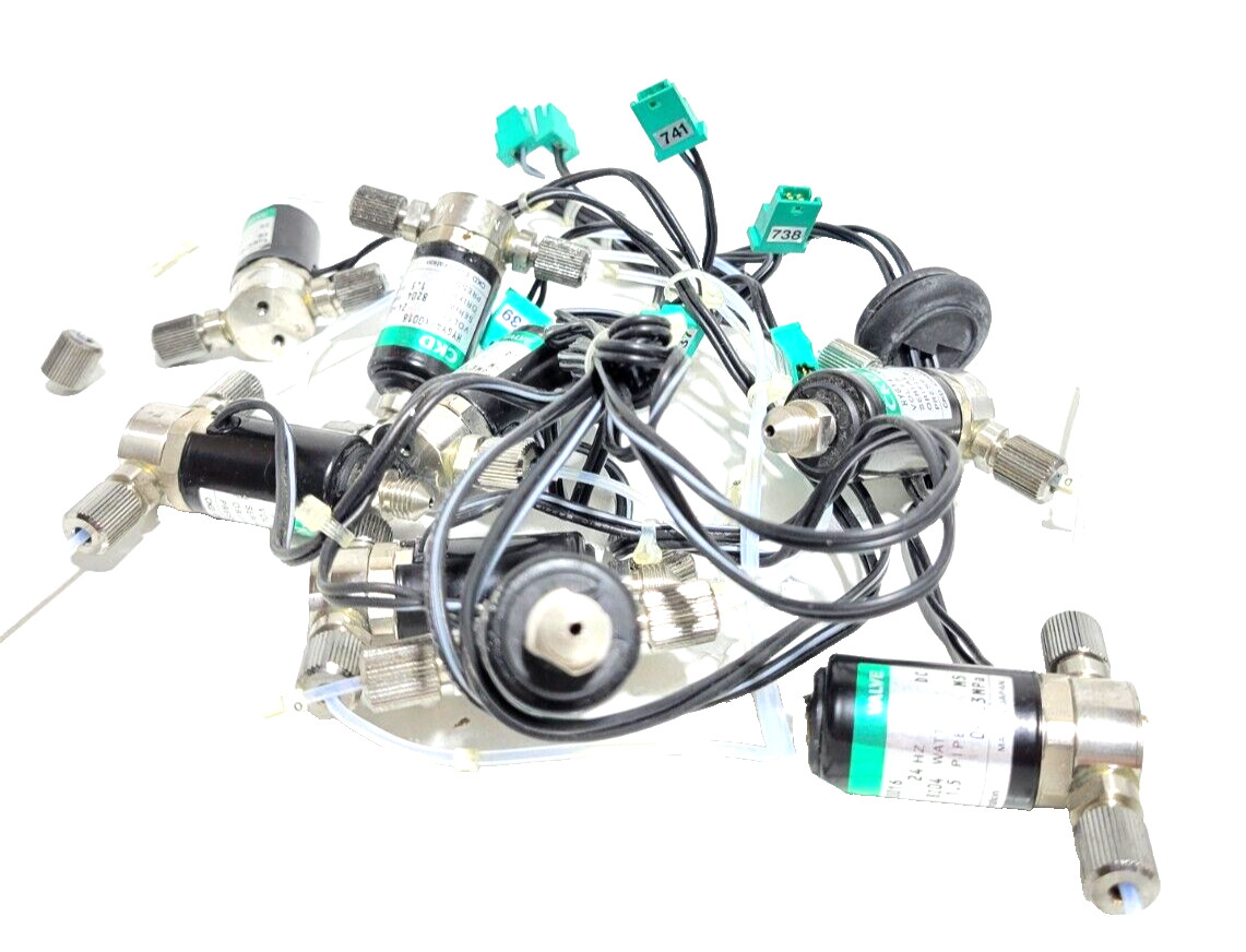 CKD HYGY4-X0016 1.5 Orifice 24Hz 0-0.3mpa M5 Valve (LOT OF 8) -USED.