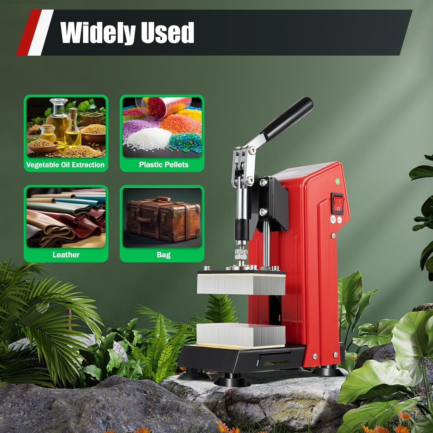 900W Heat Press Machine Mini Manual Heat Presser Heavy Duty Hot Press Stamping