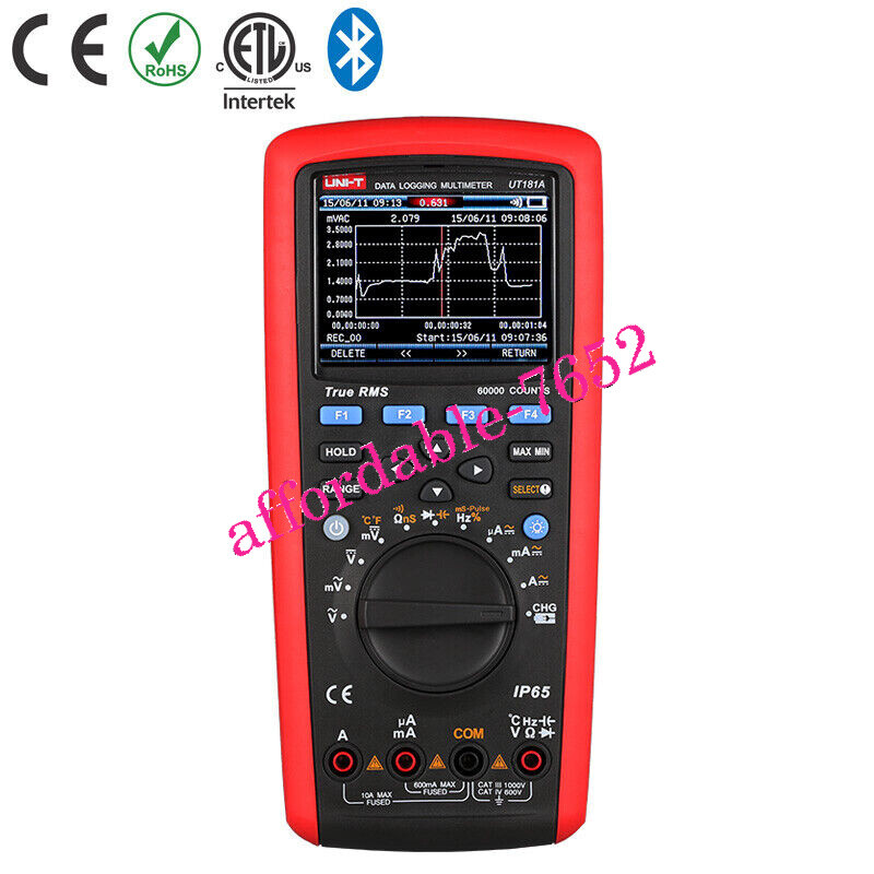 UNI-T UT181A True RMS Datalogging Digital Multimeter Auto Range 60000 Count
