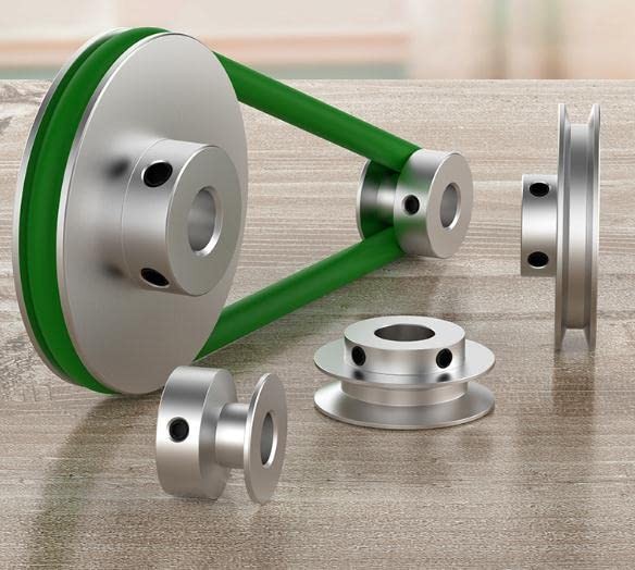 40mm OD Single Groove Pulley 15mm Fixed Bore Drilling Machine 6mm Round Belt